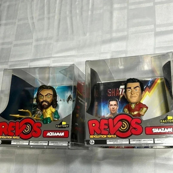 DC Comics Other - NWT REVOS AQUAMAN REVOS SHAZAM revolution prefer selling as a  pair . Weighted